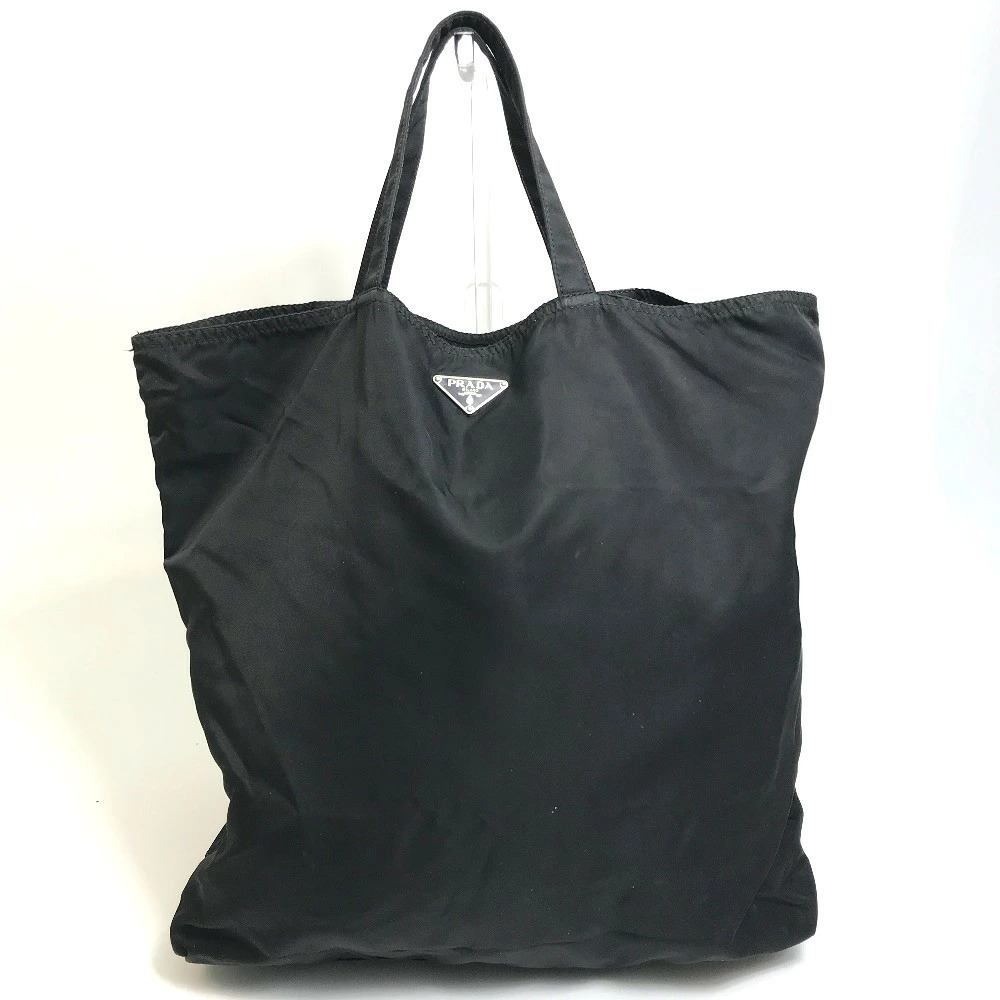 Prada Tote Bag Handbag Black Rocket